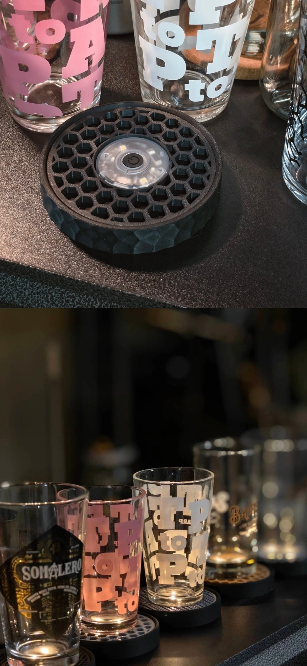 暮光 BB01 BEE-HEX コースター Black | ナカトミベース