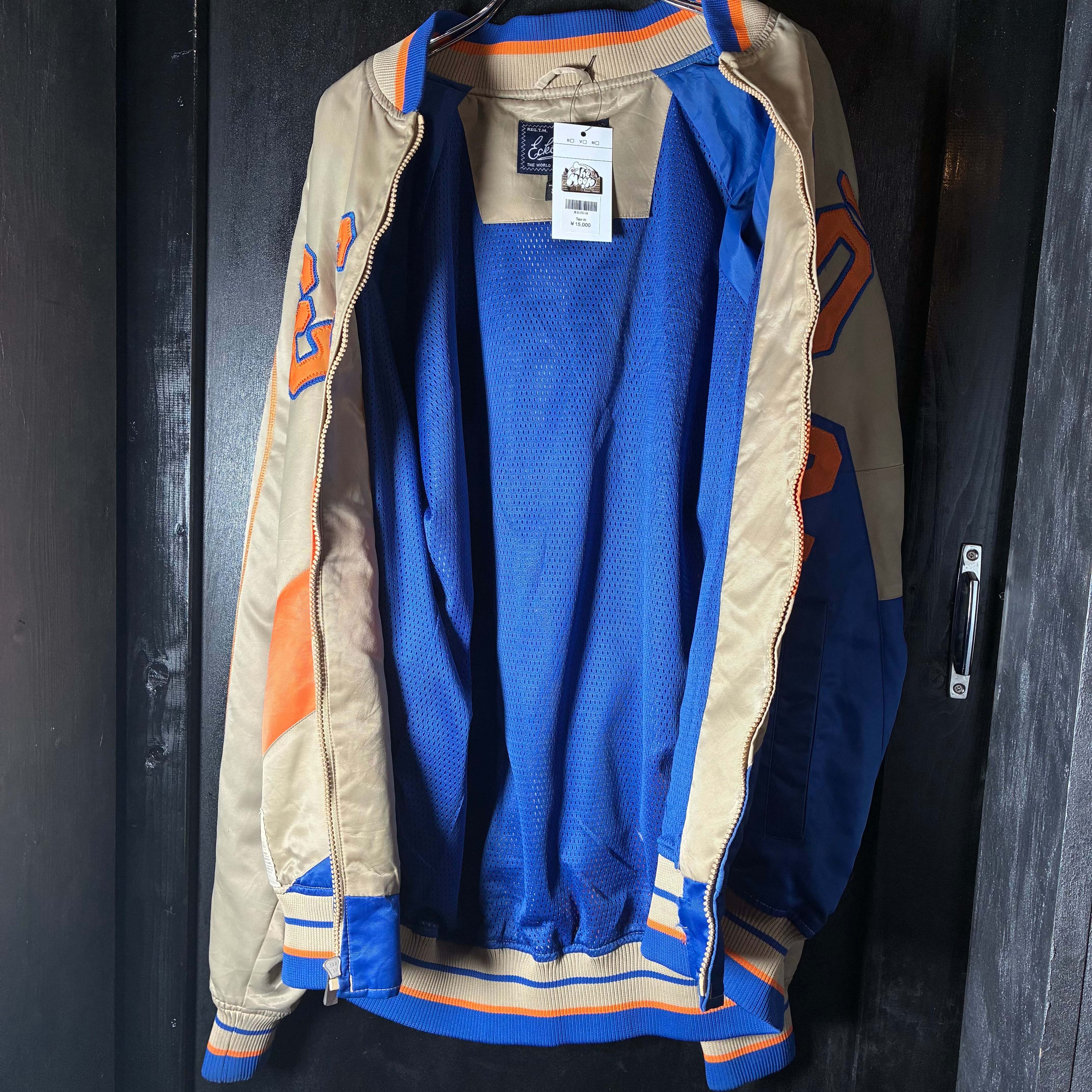 ECKO UNLTD 72 ナイロンスタジャン ベージュ　オレンジ　ブルー　L ECKO UNLTD 72 ナイロンスタジャン ベージュ オレンジ ブルー L