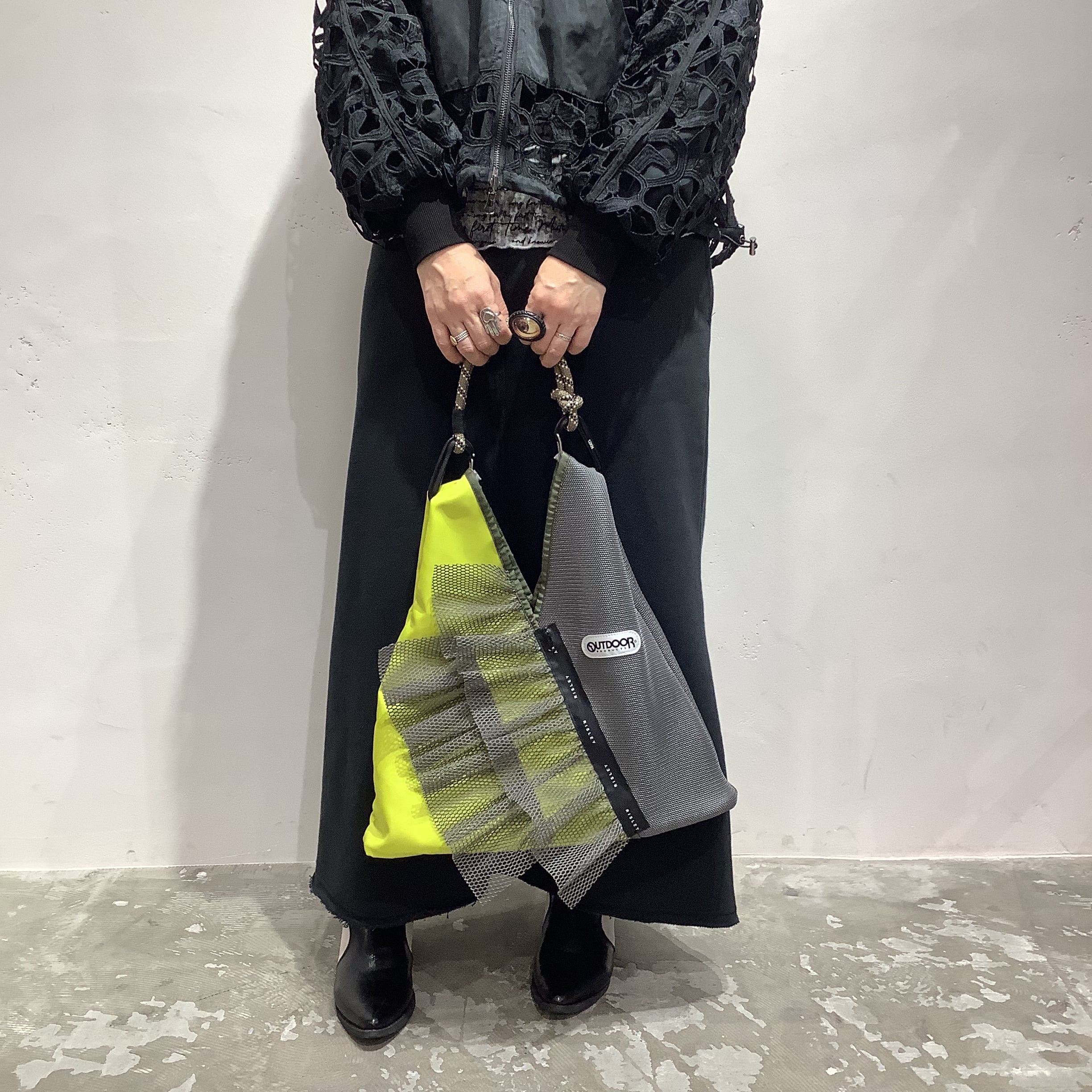 RISLEY×OUTDOOR(リズレイ×アウトドア)】トライアングルフリルメッシュ