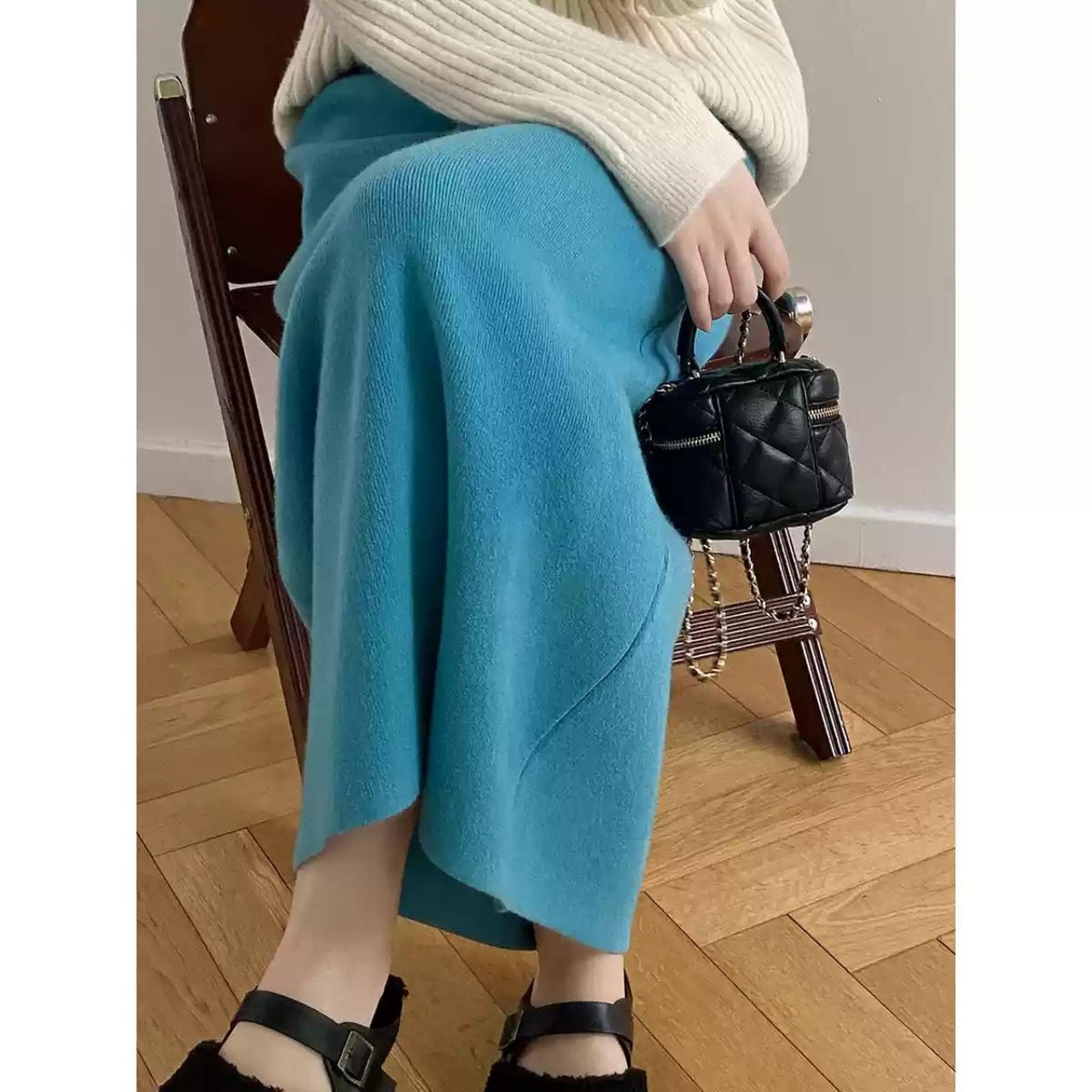 ストレート ニット スカート 8color 10252