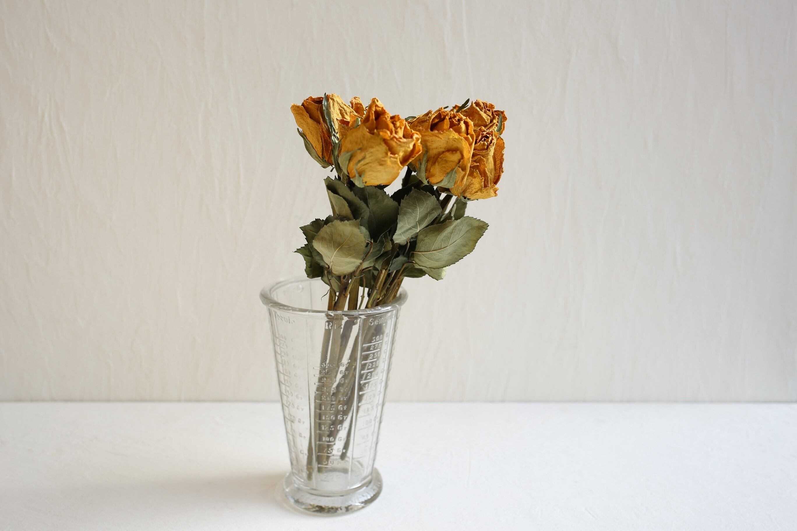 フランス アンティーク ヴィンテージ ガラス メジャーカップ N-01017