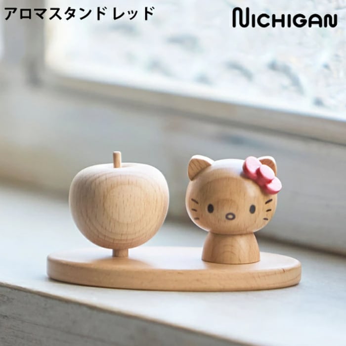 ニチガン アロマスタンド レッド 木製雑貨 雑貨 キティ サンリオ 木製