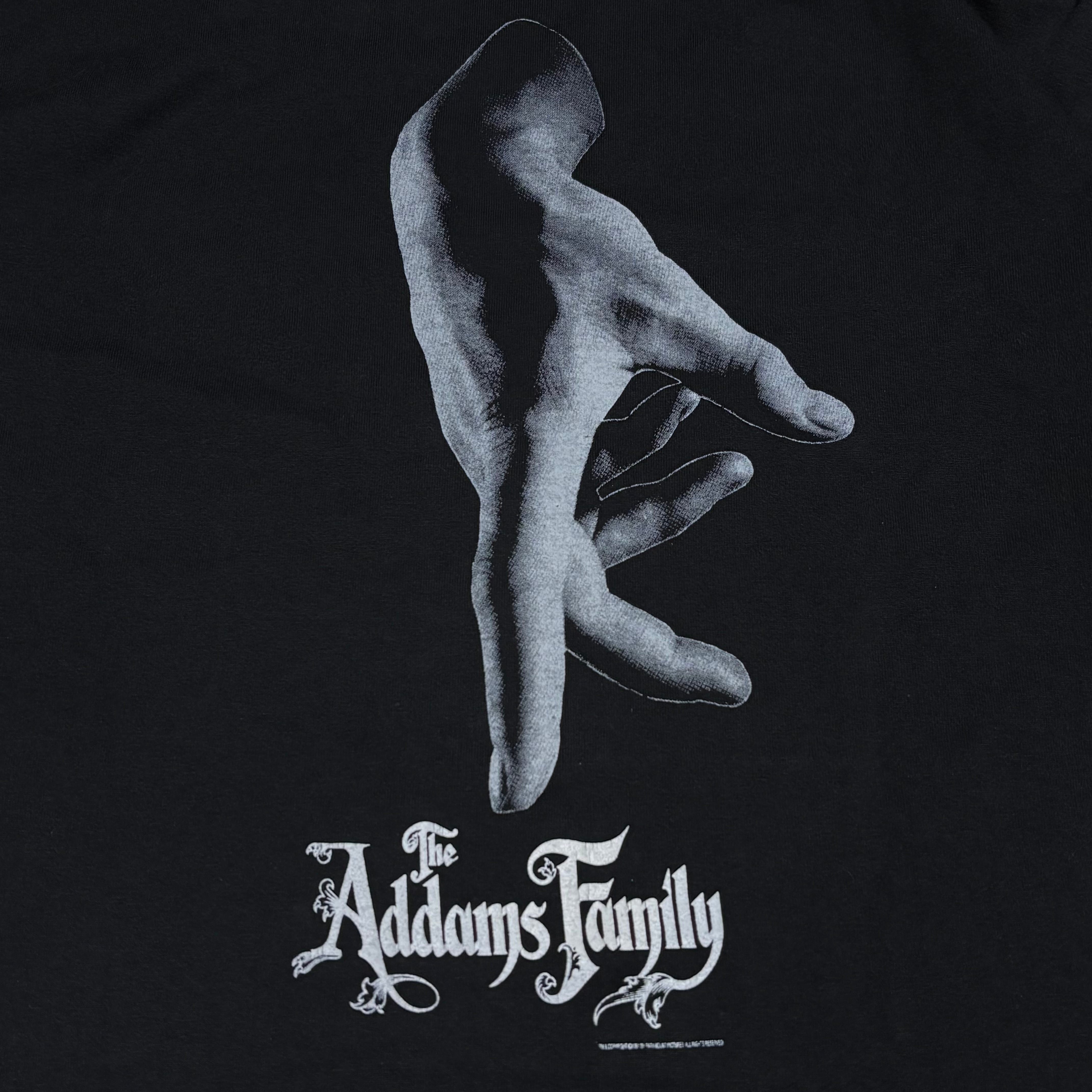 90s 映画 Addams family ハンド Tシャツ 90s アダムス・ファミリーTee The Addams Family tシャツ THE THING