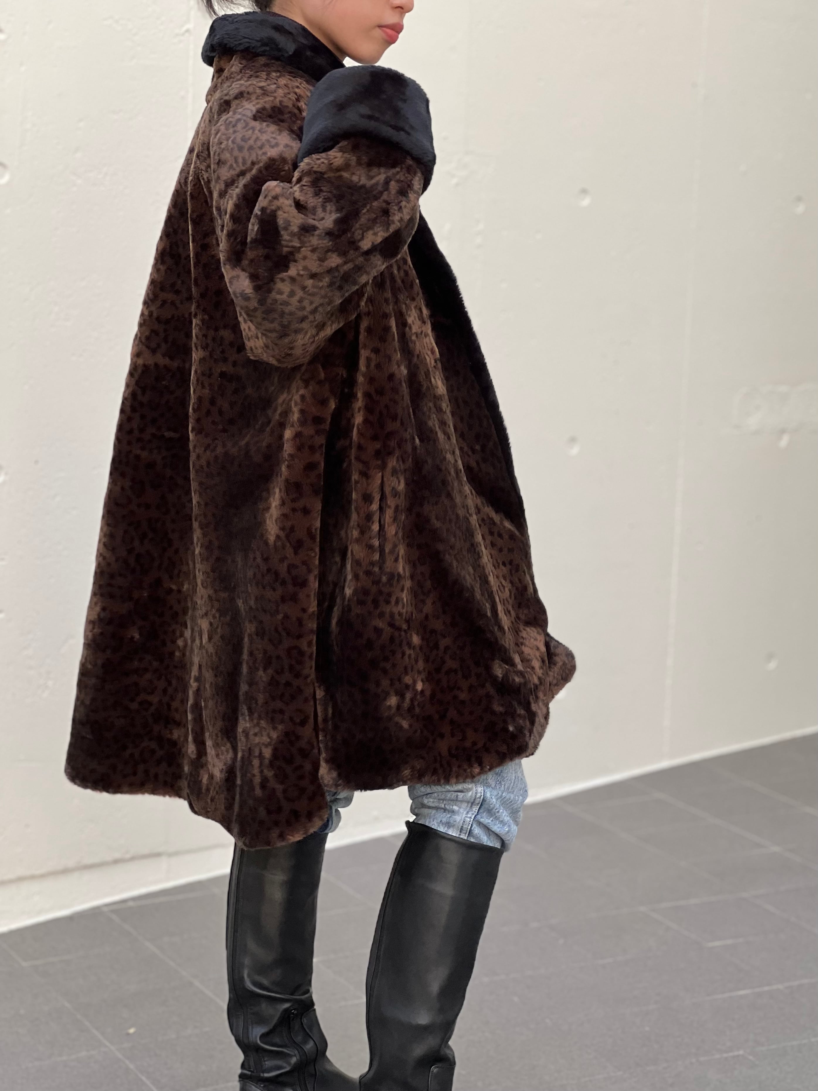 vintage eco fur coat