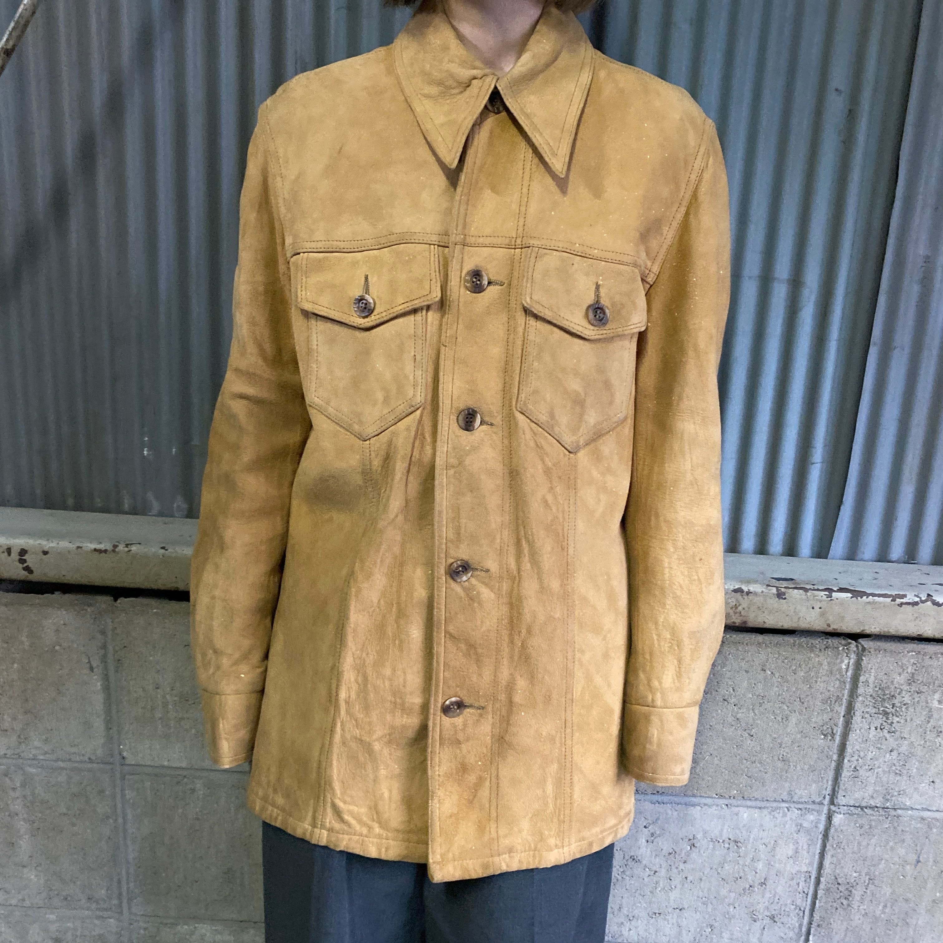 70年代 USA製 L.L.Bean エルエルビーン ディアスキン スエードレザー