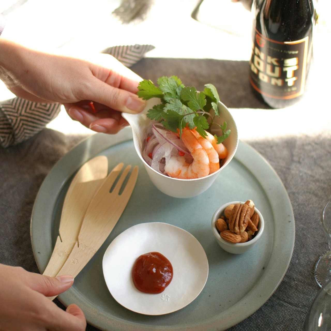 WASARA カトラリー竹製フォーク 12本入 | bamboo fork (12pc) | CW-001