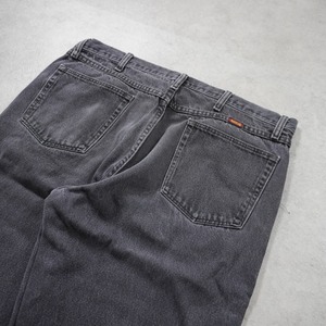 RUSTLER black denim W38L30 古着