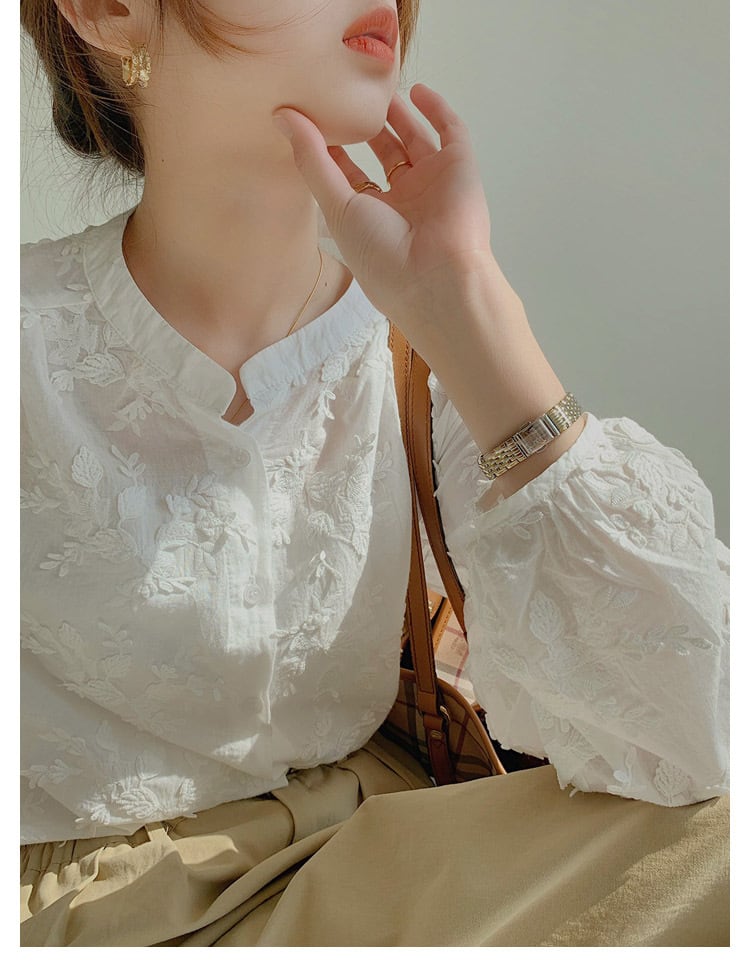 ホワイトシュレッダーレースシャツ t-00316 | Riant