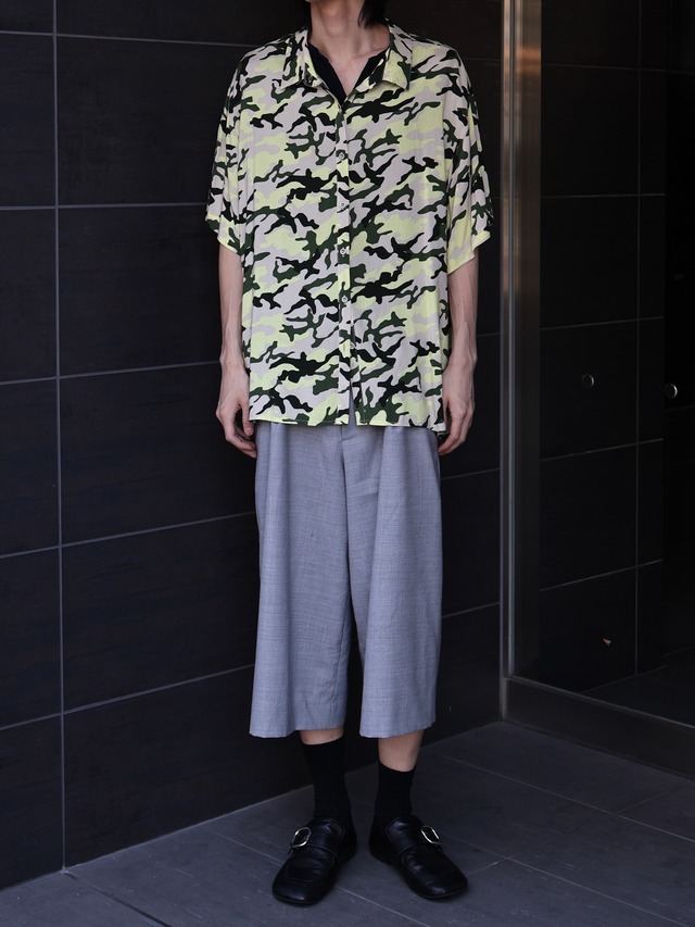 camouflage over shirt