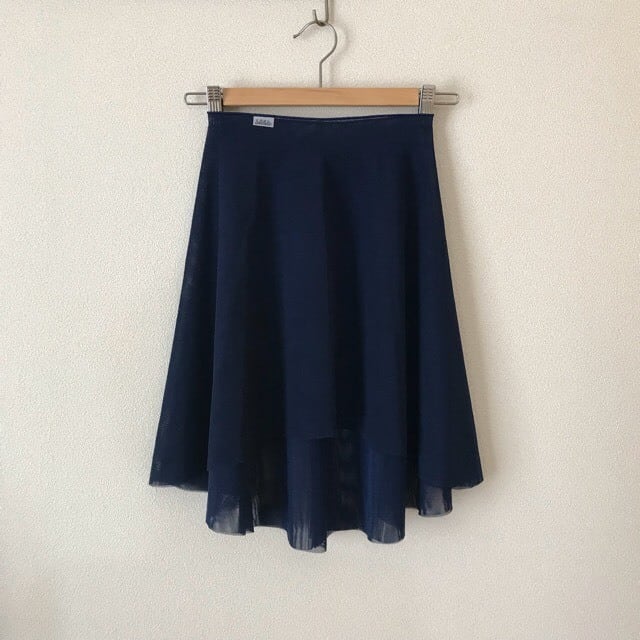 ◇Minimalist Ballet Skirt: NAVY (ミニマリスト・プルオンバレエ
