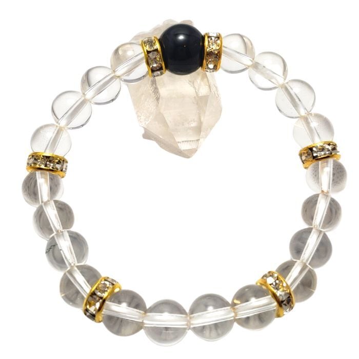 モリオン 黒水晶 クリスタル 水晶 パワーストーン ブレスレット 天然石 おしゃれ アクセサリー お守り 邪気払い 厄除け かわいい かっこいい レディース メンズ ハンドメイド プレゼント 送料無料 ギフト