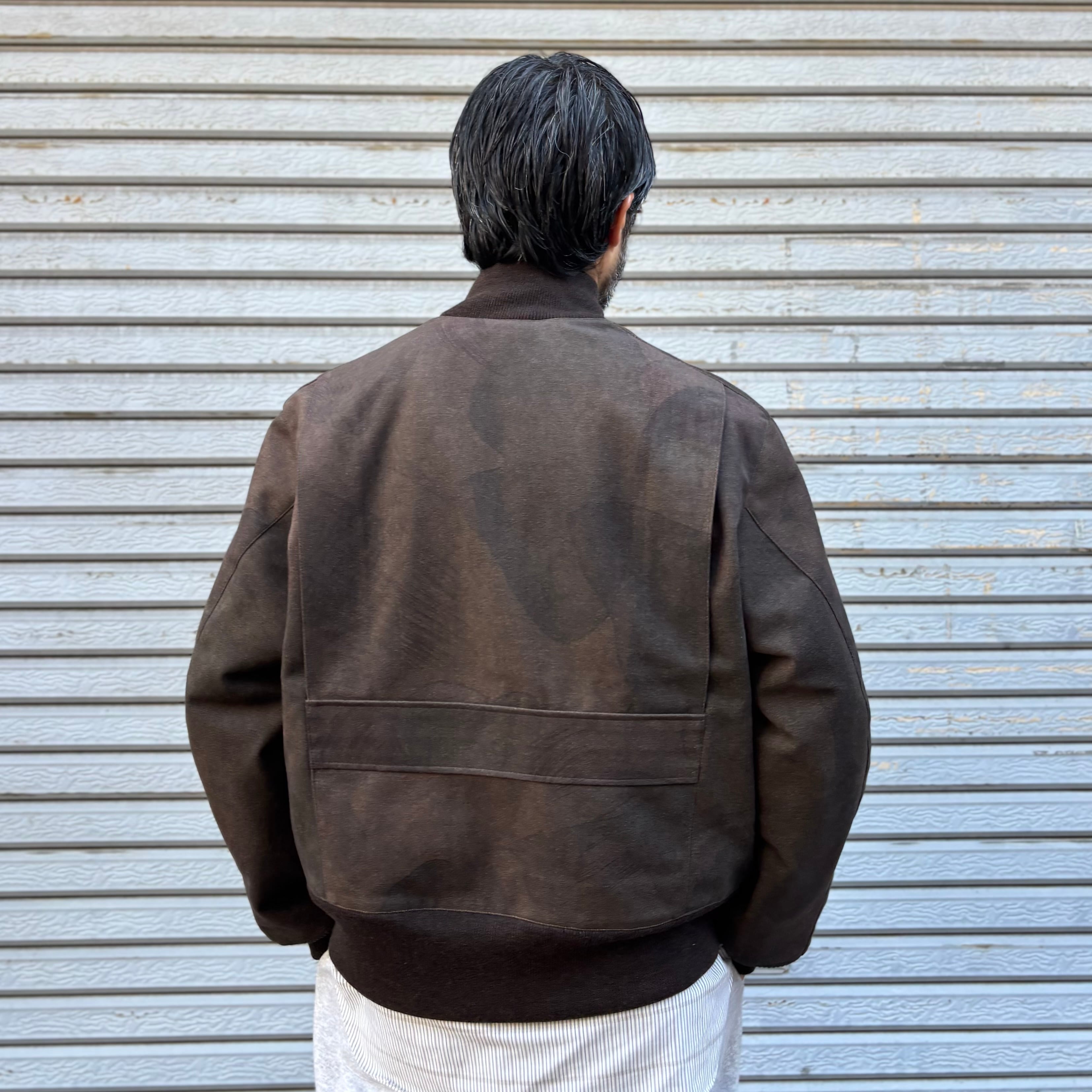 NIGEL CABOURN / A-1 JACKET - CAMO ULTRA SUEDE (ナイジェルケーボン