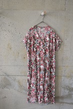 Floral-print front-button dress