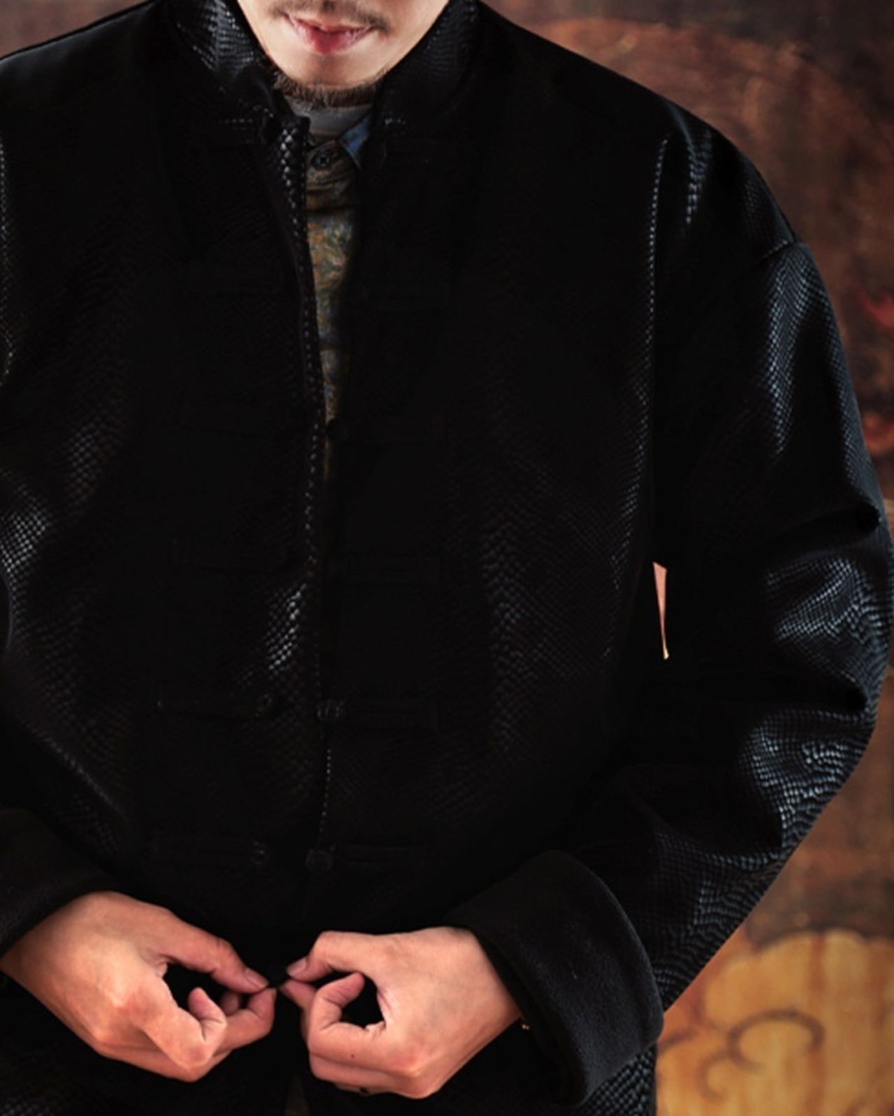 Leather Ram Wool Tang-Style Jacket【G1156】