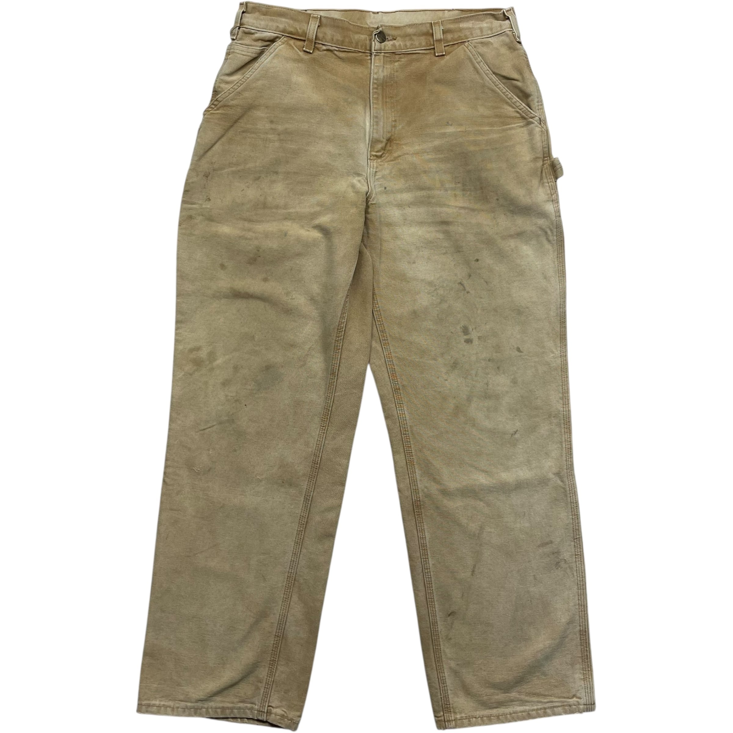 《実寸W34 L30》Carhartt カーハート ワークパンツ ペインターパンツ ブラウン no.9369