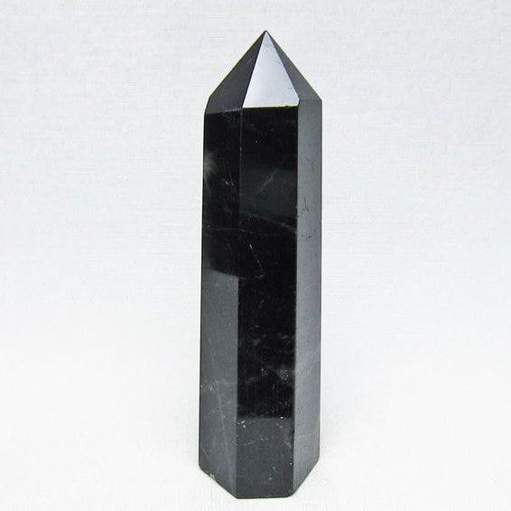 黒水晶 六角柱 モリオン ポイント 置物 一点物 142-11262