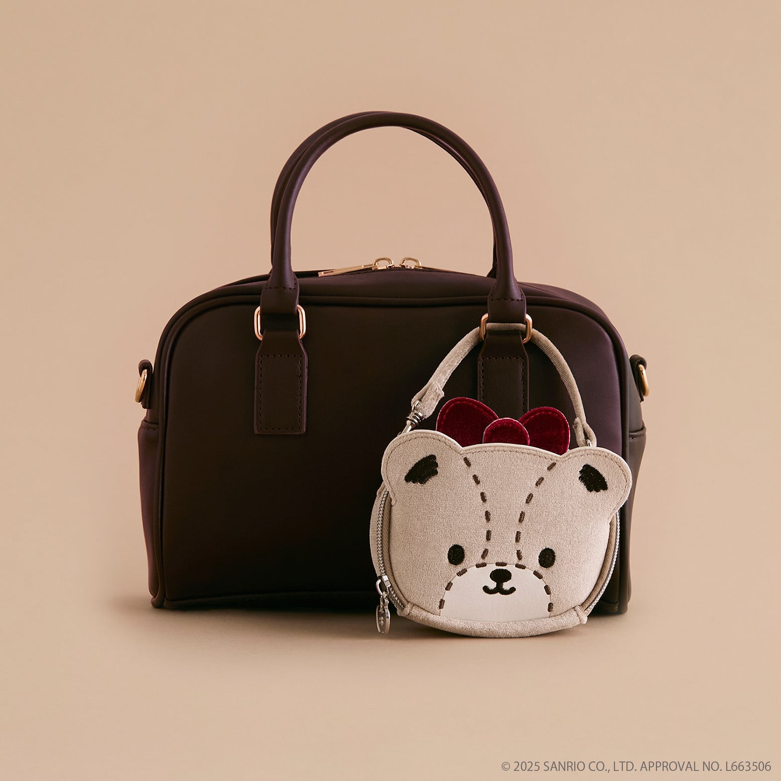 HELLO KITTY × BRILMY MINI ZUBORA COSME POUCH-VELOUR ver. | BRILMY