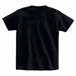 ハマムラTシャツ黒VER6 正面プリント(胸中央）　白文字