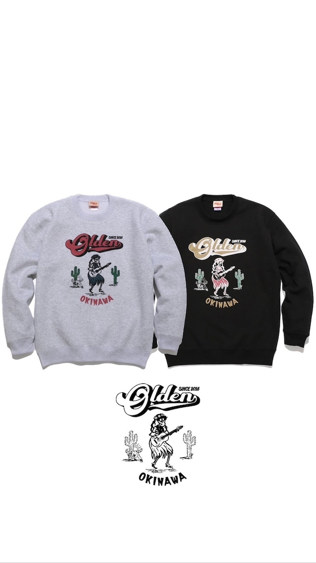 "OLDENTIMES"×"BOIL" 1ST COLLABORATE SWEAT CREW NECK