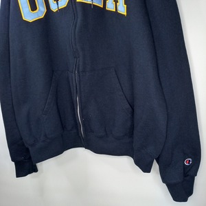チャンピオン　フルジップパーカー　スウェット　トレーナー　裏起毛　ビッグロゴ