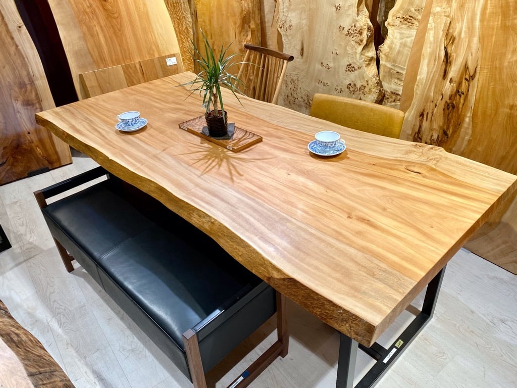 I様商談中4/26迄【全面杢】栃（トチ）_2050×880-840-990×60_横浜元町店