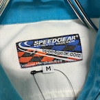Forsyth Racing ワークシャツ 白×水色 フルデコ 刺繍 ピットクルーシャツ