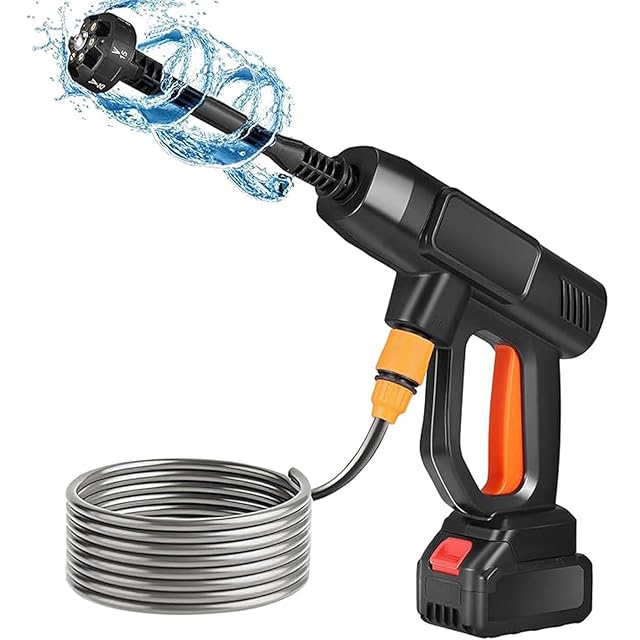 高圧洗浄機　コードレス　自吸式　軽量 強力　庭の散水　洗車　ハンディウォッシャー Amazon | 高圧洗浄機 コードレス 革新版 充電式 強力噴射 自吸式 洗車