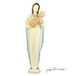 幼子イエスを抱く聖母マリア プラスチックフィギュア