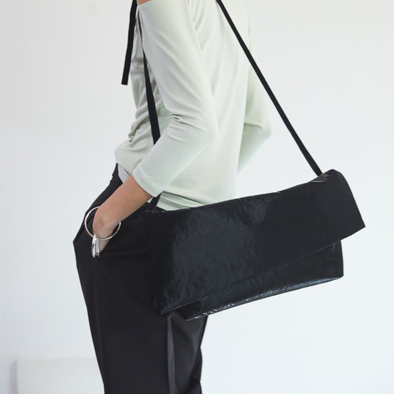 フラップ付きショルダーバッグ 00118