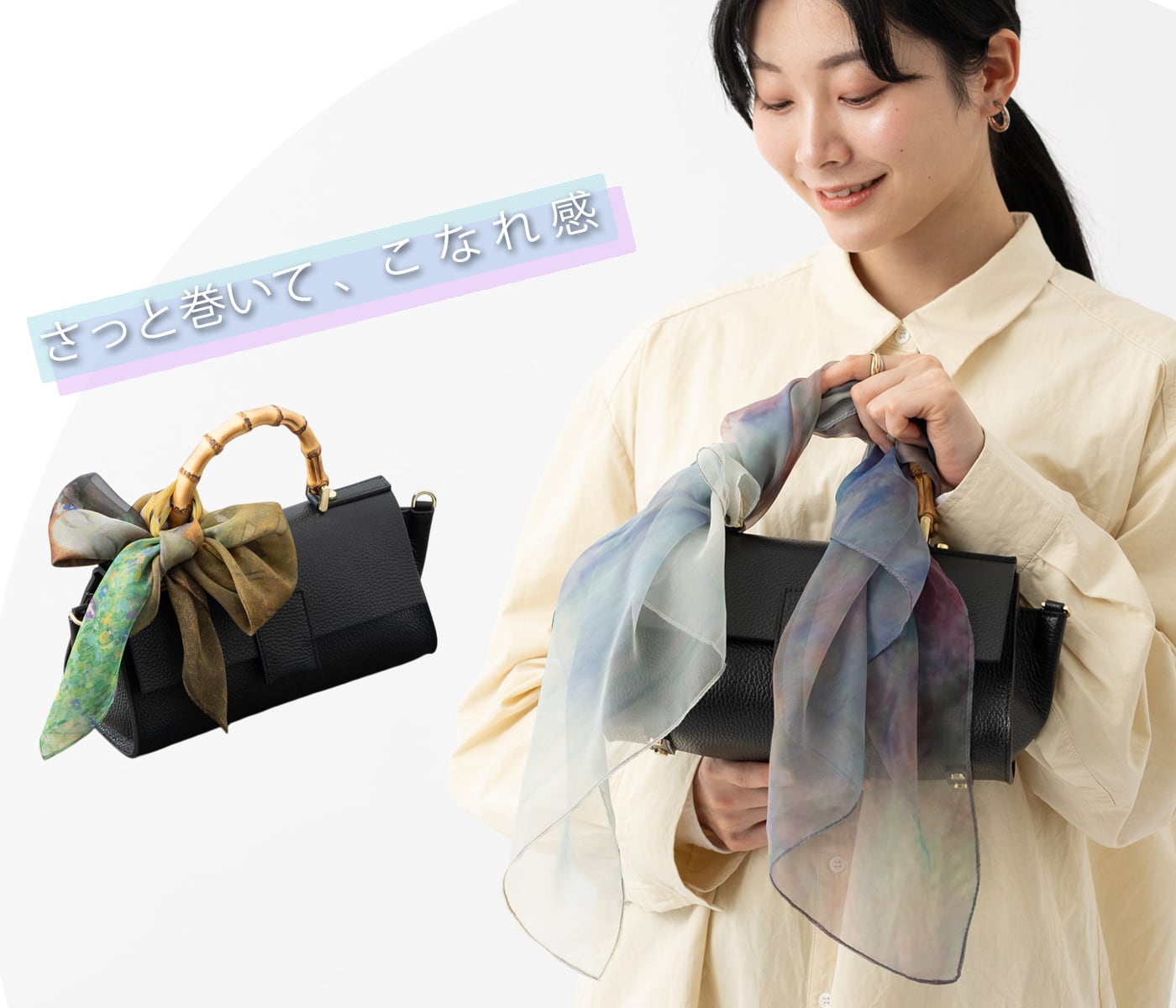 名画 シフォンスカーフ アートデザイン ふんわり軽い 70x70cm