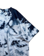 【数量限定販売 】ビッグシルエットタイダイ藍染めポケットTシャツ Splash!!