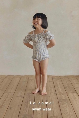 2343 flower swim wear / LACAMEL