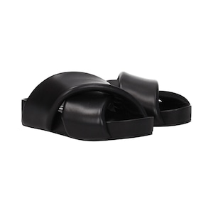 JIL SANDER ジルサンダー レディース スライドサンダル レザー ブラック
