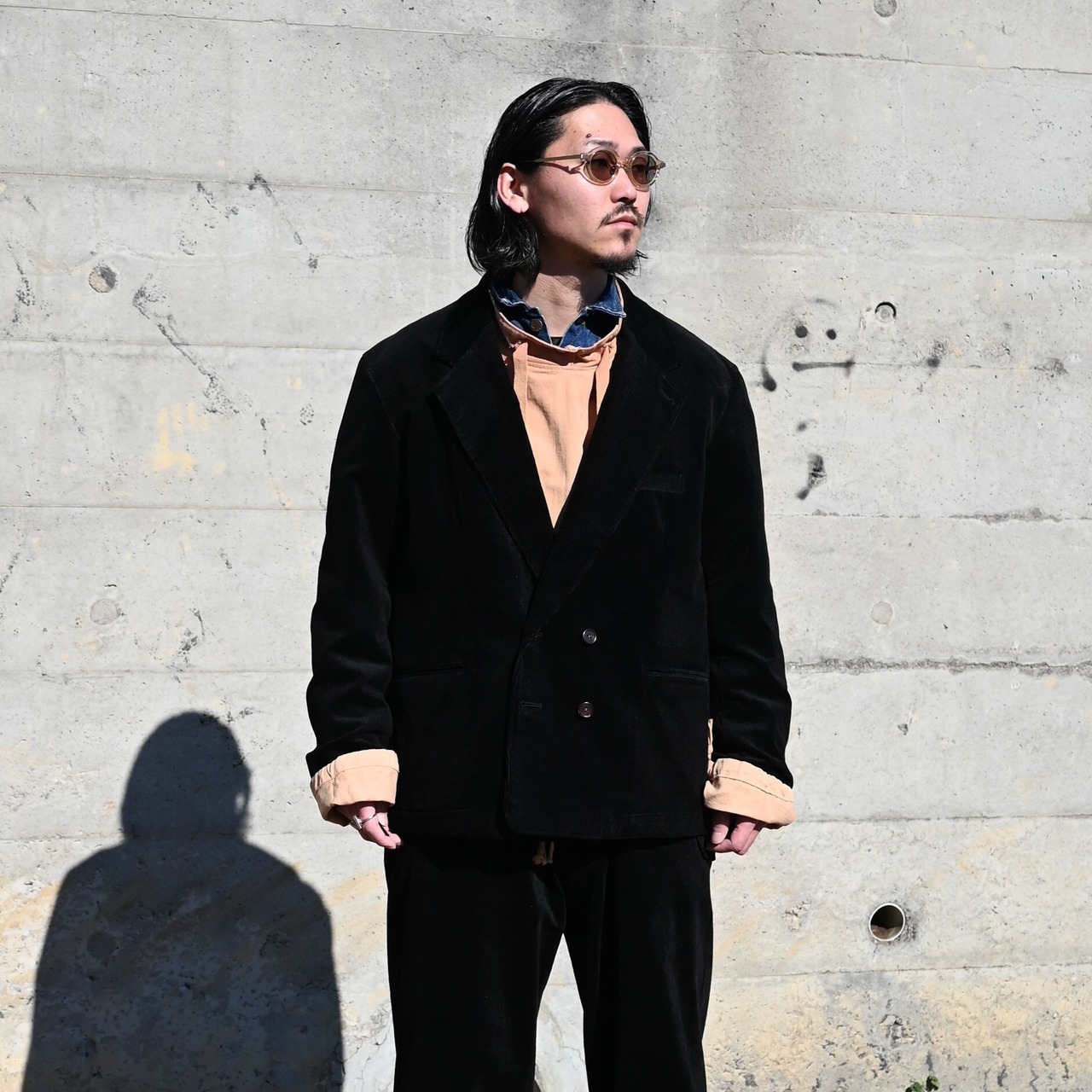 INTERIM / 9W LINEN COTTON CORDUROY セットアップスタイル