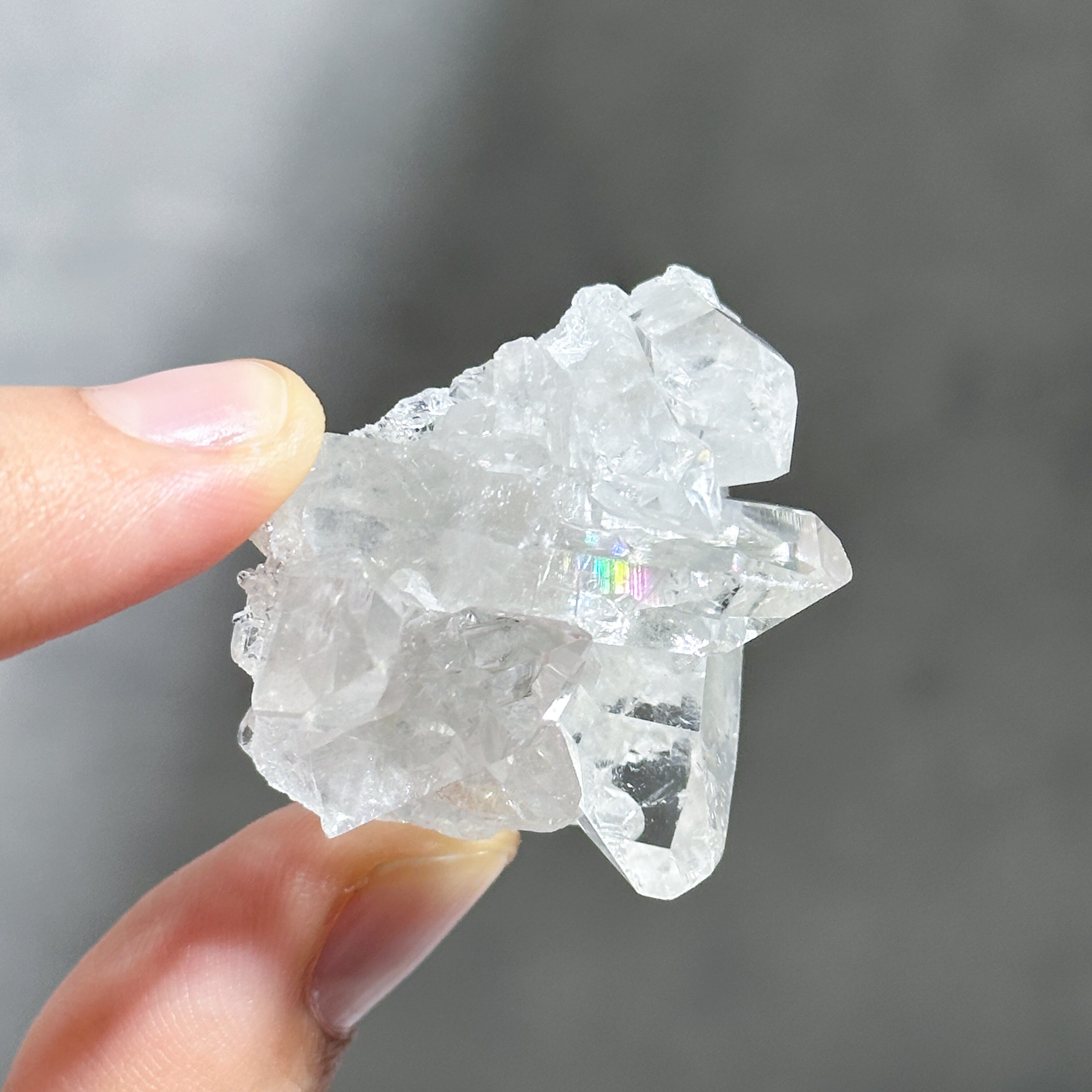 虹◎ゼッカ産水晶クリアクォーツ クラスター52◇ Clear Quartz