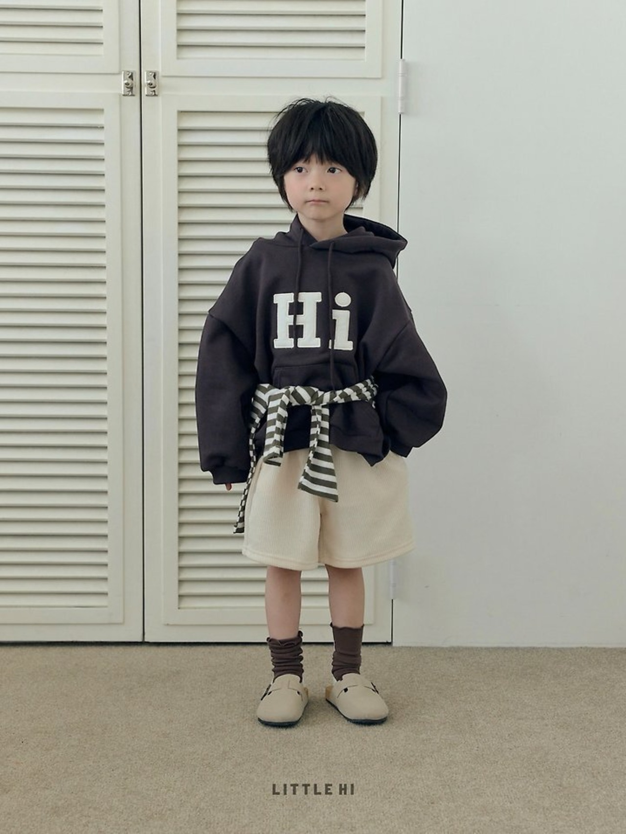 【取寄】LITTEL HI テクスチャーハーフパンツ｜秋服｜韓国子供服｜26/AT