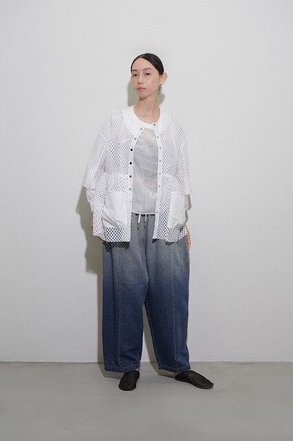 BIGメッシュギャザーblouson 【CYAN tokyo シアントーキョー 26春ご