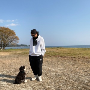 【受注生産】BIWAKO CITY HALF ZIP SWEAT & CHECK SCARF SET / LIMITED