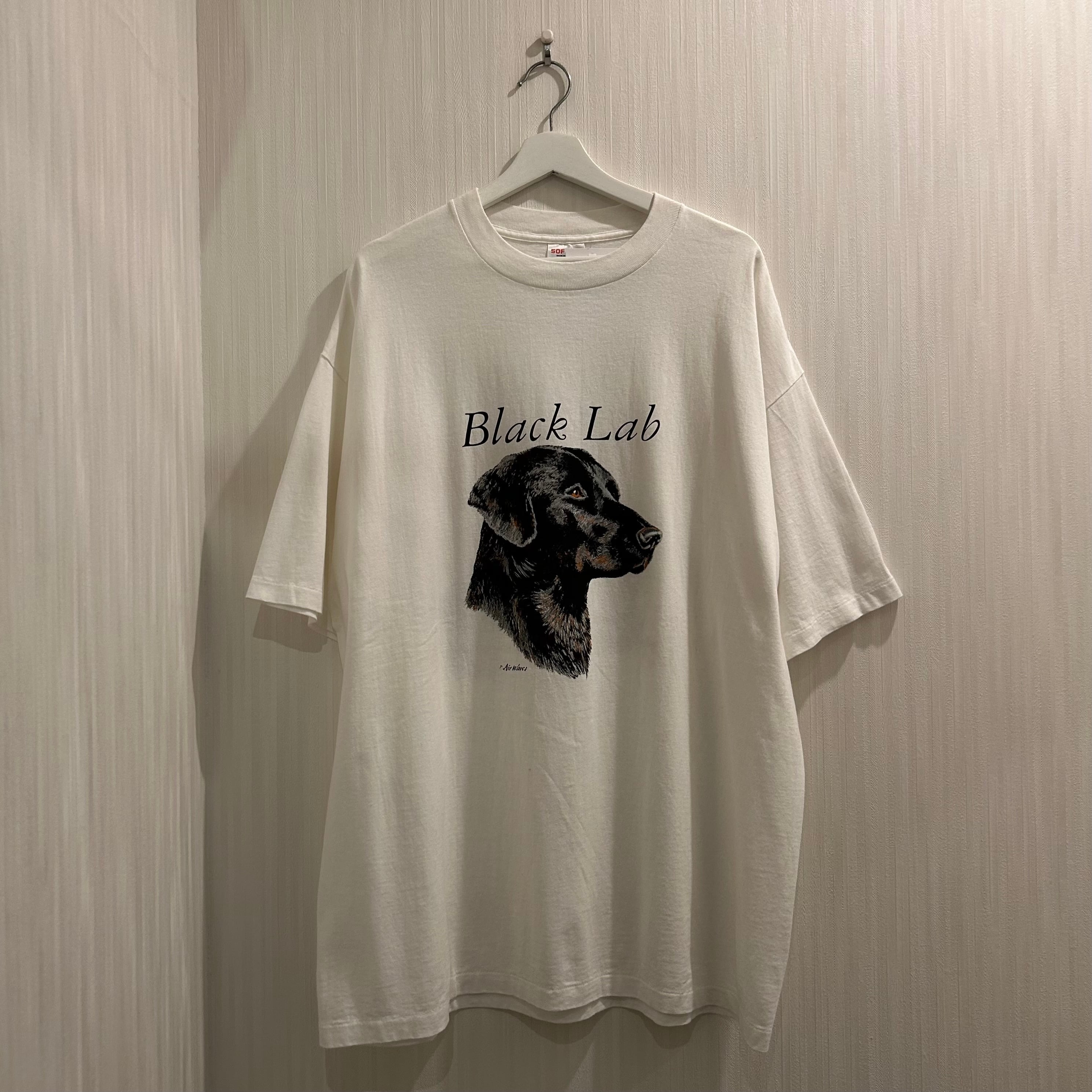 Dead Stock!! 1990s Black Lab × Doberman T-shirt【DST】