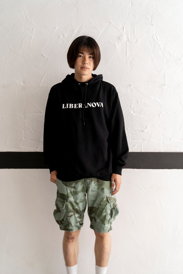 HOODIE "BIG LN LOGO" BLACK