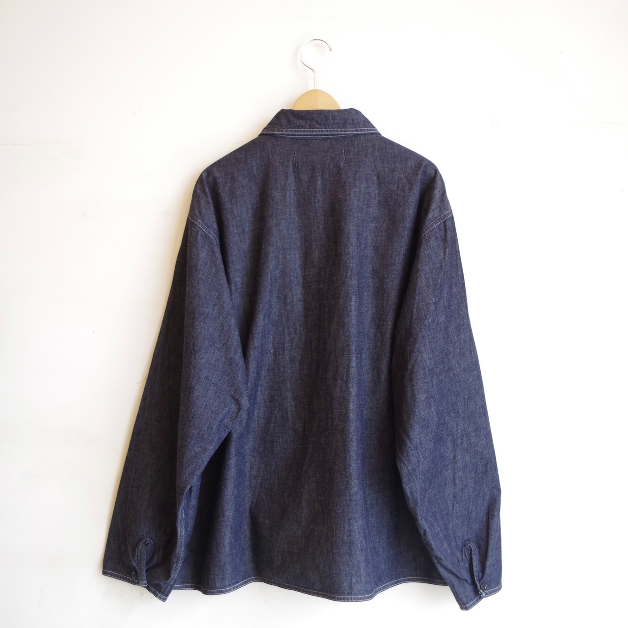 HATSKI  Faux Pullover Denim Shirt