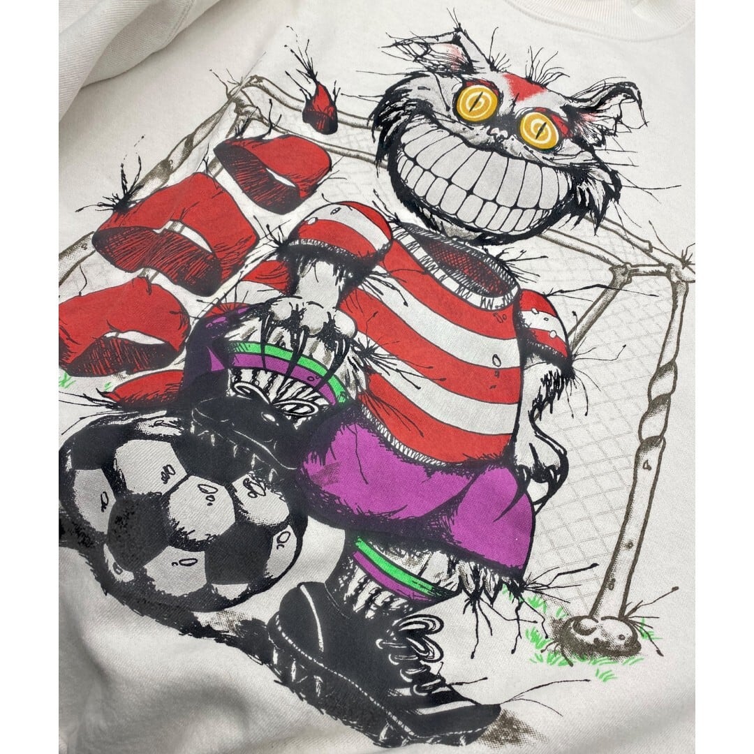 Alice in Wonderland】90s チェシャ猫 スウェットTシャツ Alice in Wonderland】90s チェシャ猫 スウェットTシャツ
