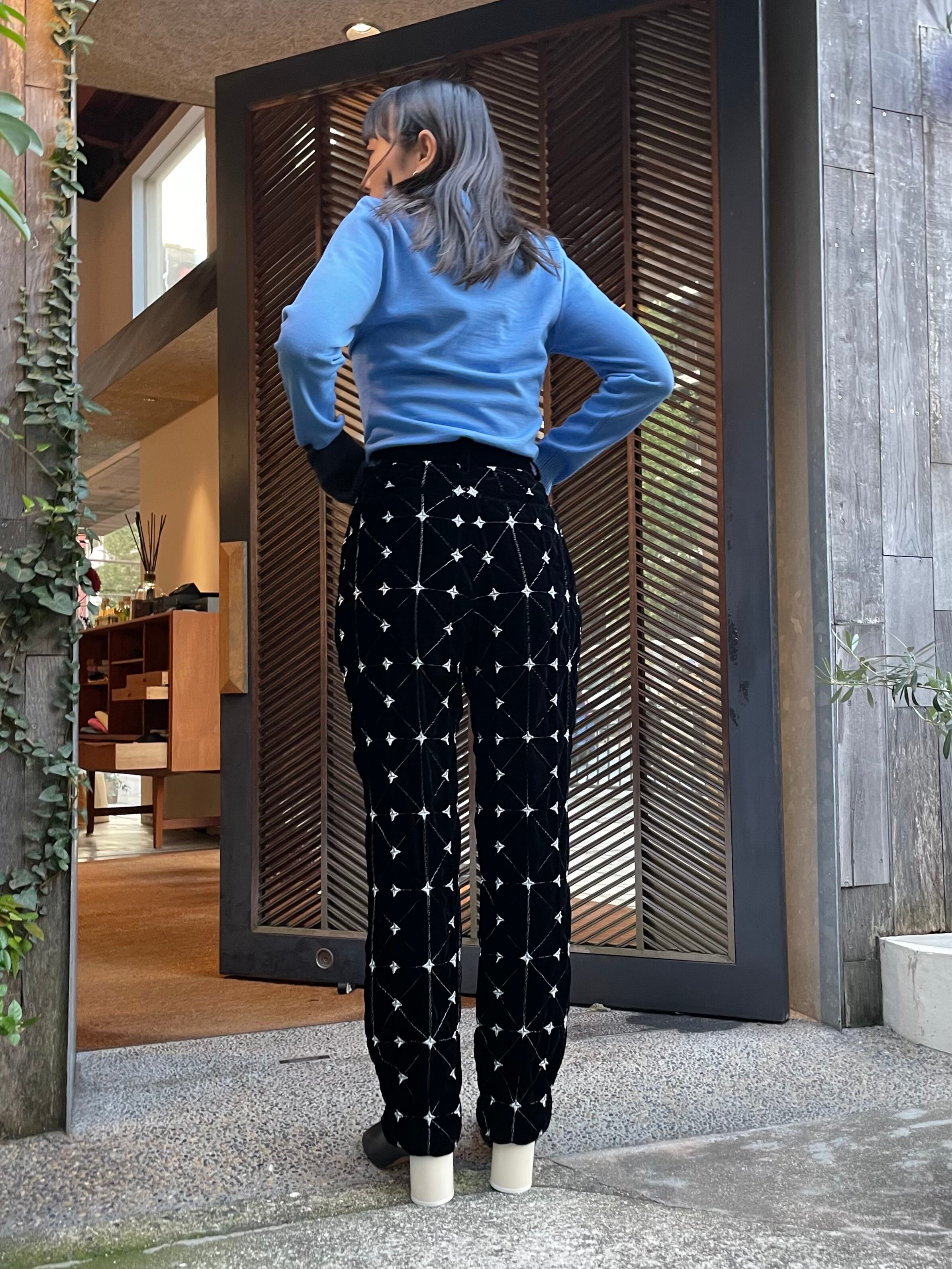 22AW】BELPER ベルパー /EMBROYDERY VELVET SLUCKS | TRENTオンライン  