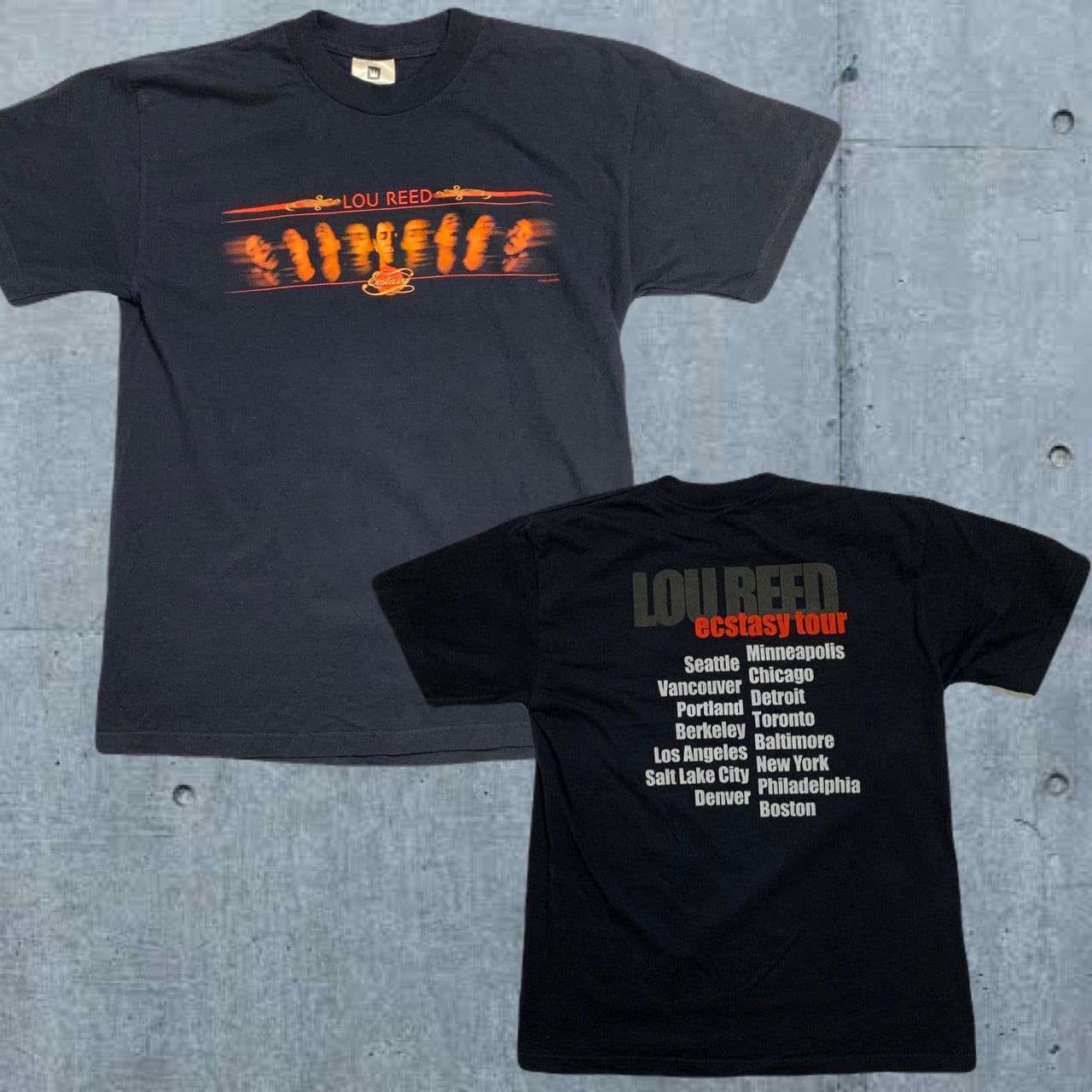 Lou reed Ecstacy tour 2000 tシャツ ルーリード