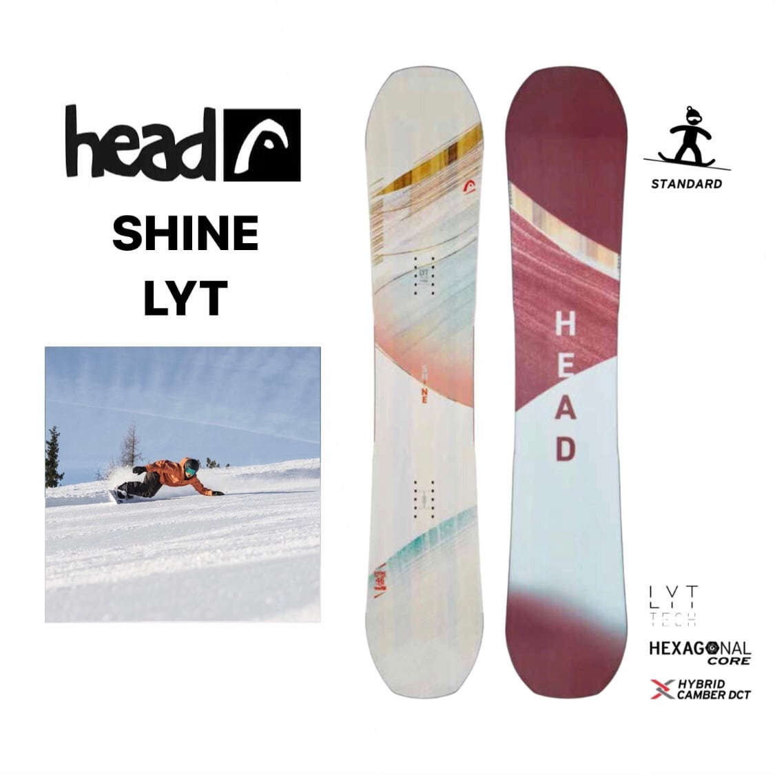 HEAD×DRAKE スノーボード 2点セット メンズ 155cm-