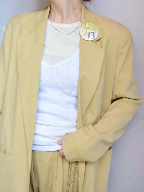 Silk jacket&pants set up