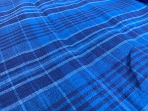 KIZ-002  生地巾135㎝　リネンチェックデニム
