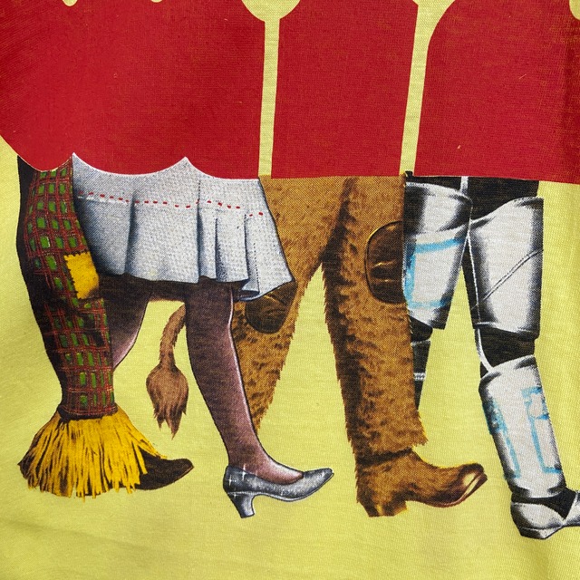 70s THE WIZ オズの魔法使い ミュージカル映画Tシャツ ツアーT 黄色