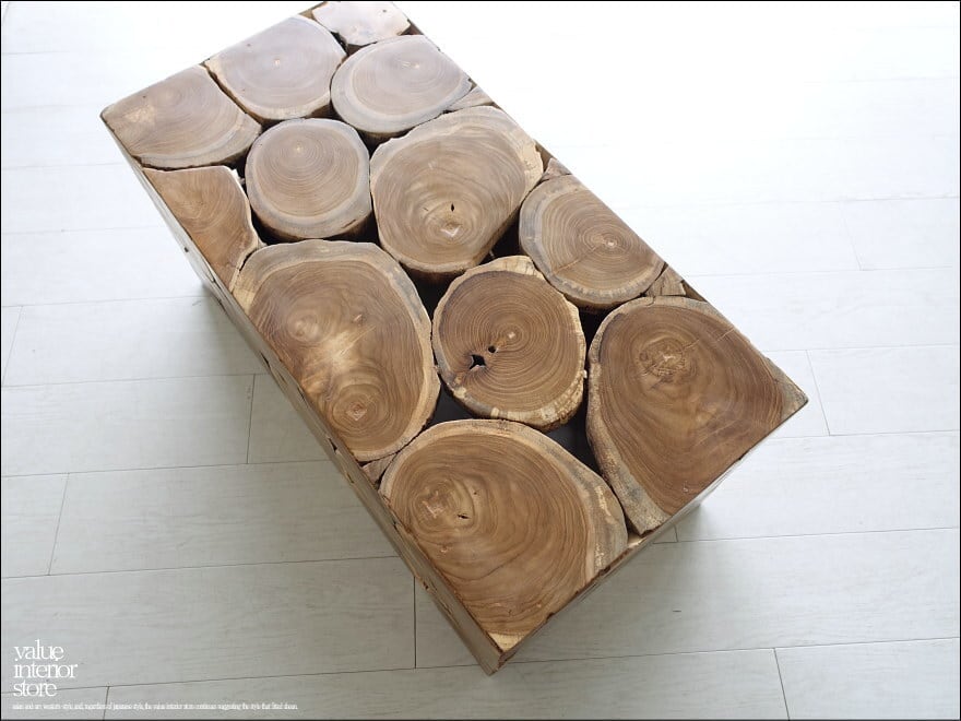 チーク無垢材 ブロックベンチN/A 椅子 長椅子 スツール ナチュラル 手作りチェア 銘木家具 イス 無垢材家具 木目 三大銘木