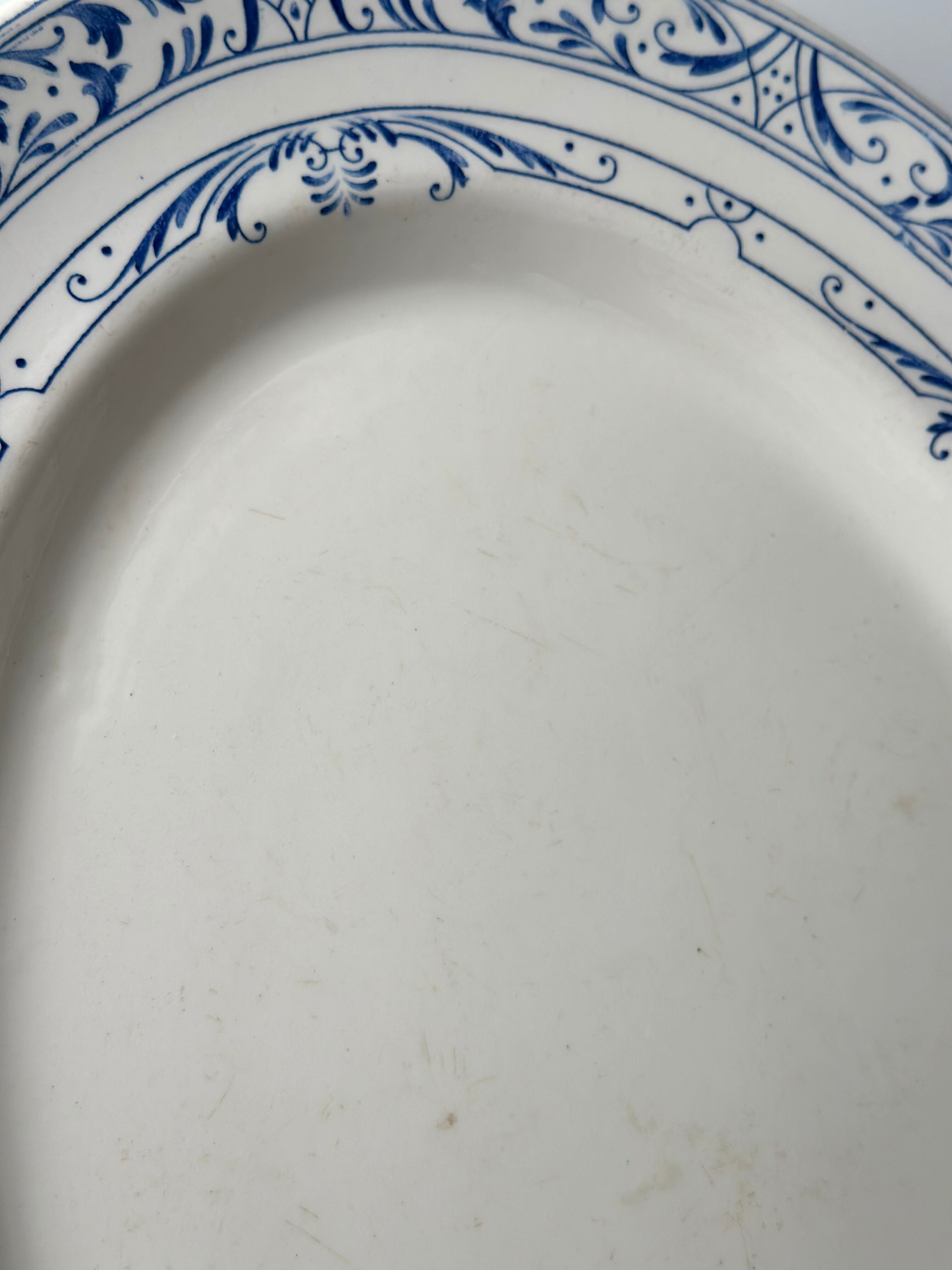 Creil et Montereau クレイユモントロー / “COLBERT” オーバルプレート